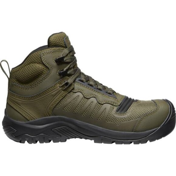 Men's KEEN Reno Mid KBF Carbon Fiber Toe WP Work Boots 11 Dark Olive/Black NEW - Picture 11 of 11